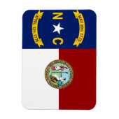 vlag van North Carolina Magneet (Verticaal)