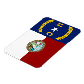 vlag van North Carolina Magneet (Linkerzijde)
