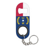 Vlag van North Carolina Mini Flessenopener (Achterkant)