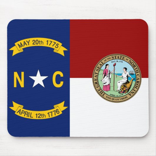 vlag van North Carolina Muismat (Voorkant)