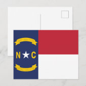 Vlag van North Carolina Old North Briefkaart (Voorkant / Achterkant)