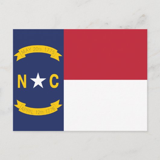Vlag van North Carolina Old North Briefkaart (Voorkant)