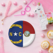 vlag van North Carolina Papieren Bordje (Feest)