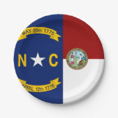 vlag van North Carolina Papieren Bordje (Voorkant)