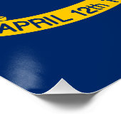 Vlag van North Carolina Perfect Poster (Hoek)