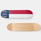 Vlag van North Carolina Persoonlijk Skateboard (Horizontaal)