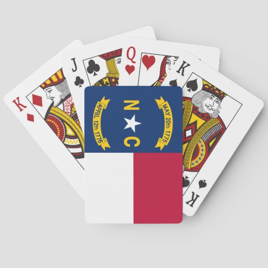Vlag van North Carolina Pokerkaarten (Achterkant)