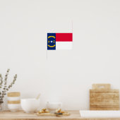 vlag van North Carolina Poster (Keuken)