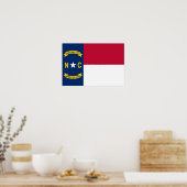 Vlag van North Carolina Poster (Keuken)