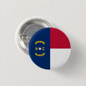 Vlag van North Carolina Ronde Button 3,2 Cm (Voorkant /achterkant)