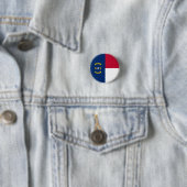 Vlag van North Carolina Ronde Button 3,2 Cm (In situ)