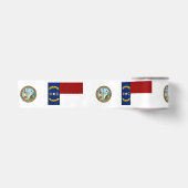 vlag van North Carolina Satijnen Lint (Voorkant)