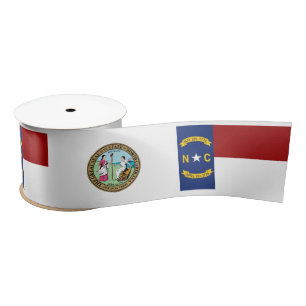 vlag van North Carolina Satijnen Lint