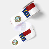 vlag van North Carolina Satijnen Lint (Achterkant)