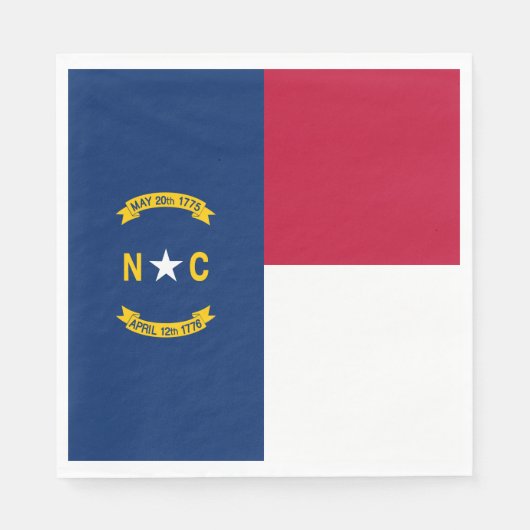Vlag van North Carolina Servet (Voorkant)