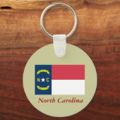 Vlag van North Carolina Sleutelhanger (Voorkant)