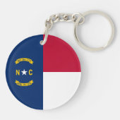 Vlag van North Carolina Sleutelhanger (Achterkant)