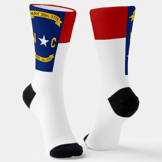 vlag van North Carolina Sokken (Gebogen)