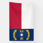 Vlag van North Carolina Spandoek (Verticaal)