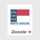 Vlag van North Carolina Sticker (Vel)