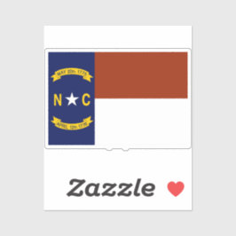 Vlag van North Carolina Sticker
