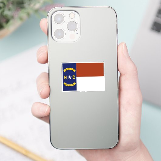 Vlag van North Carolina Sticker (Telefoon)
