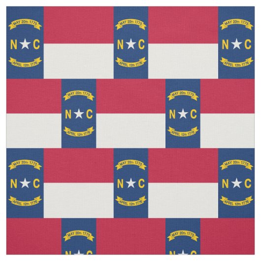 Vlag van North Carolina Stof (Swatch)