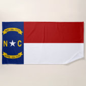 vlag van North Carolina Strandlaken (Voorkant)