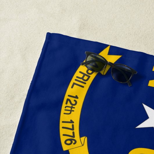 vlag van North Carolina Strandlaken (In situ)