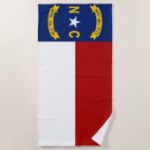 vlag van North Carolina Strandlaken (Voorkant)
