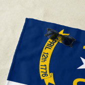 Vlag van North Carolina Strandlaken (In situ)