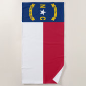 Vlag van North Carolina Strandlaken (Voorkant)