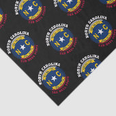 VLAG VAN NORTH CAROLINA TAR HEEL STATE TISSUEPAPIER (Detail)
