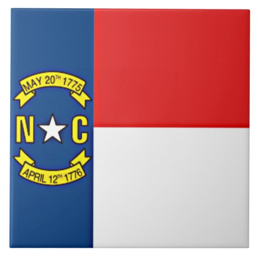Vlag van North Carolina Tegeltje (Voorkant)