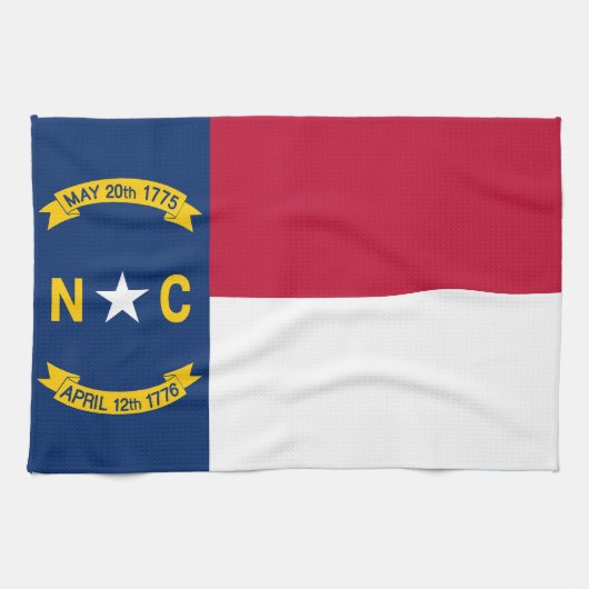 Vlag van North Carolina Theedoek (Horizontaal)