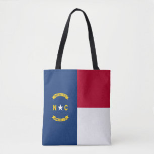 Vlag van North Carolina Tote Bag
