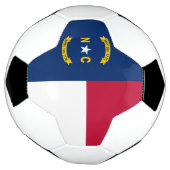 Vlag van North Carolina Voetbal (Gedraaid)