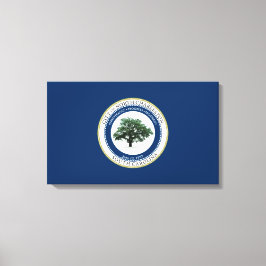 Vlag van North Charleston (South Carolina) Canvas Afdruk