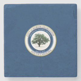 Vlag van North Charleston (South Carolina) Stenen Onderzetter