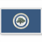 Vlag van North Charleston, South Carolina Sticker (Voorkant)