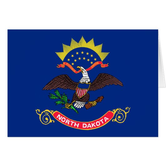 Vlag van North Dakota (Voorkant Horizontaal)