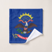 Vlag van North Dakota Bad Handdoek (Wasdoekje)