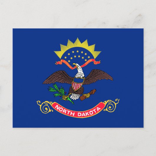Vlag van North Dakota Briefkaart (Voorkant)
