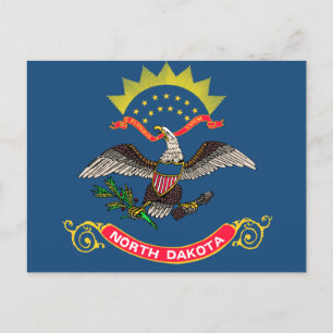 Vlag van North Dakota Briefkaart