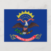 Vlag van North Dakota Briefkaart (Voorkant)