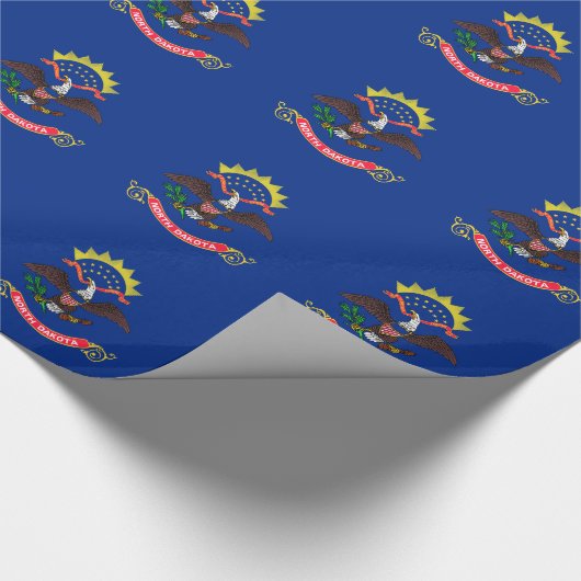 Vlag van North Dakota Cadeaupapier (Hoek)