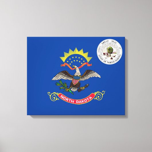 vlag van North Dakota Canvas Afdruk (Voorkant)