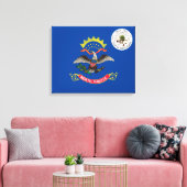 vlag van North Dakota Canvas Afdruk (Insitu (Woonkamer))