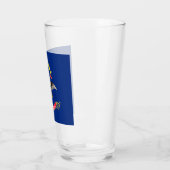 vlag van North Dakota Glas (Links)