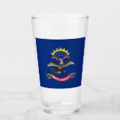 vlag van North Dakota Glas (Voorkant)